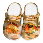 personalized chicago blackhawks desert layers clogs best selling