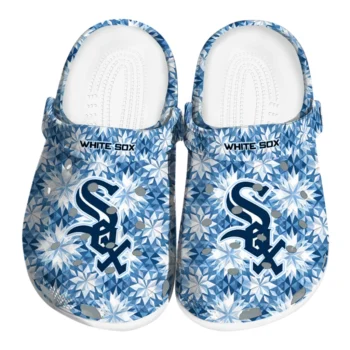 personalized chicago white sox snowflake mosaic clogs best selling