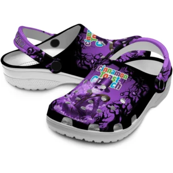 personalized cinamon toast crunch masked ghoul black purple clogs high quality hey clogs