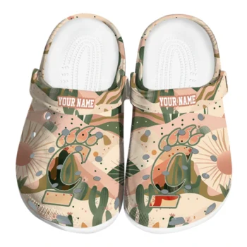 personalized cincinnati bearcats desert cactus pattern clogs best selling