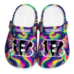 personalized cincinnati bengals swirling mushrooms clogs best selling