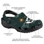 personalized cincinnati reds deer nightscape clogs best selling