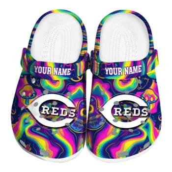 personalized cincinnati reds swirling mushrooms clogs best selling