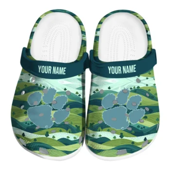 personalized clemson tigers hills illustration clogs best selling