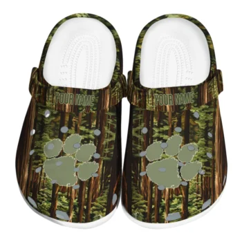 personalized clemson tigers woods forest designs clogs best selling