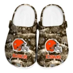personalized cleveland browns snowy hills clogs best selling