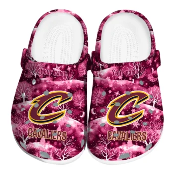 personalized cleveland cavaliers snowy hills clogs best selling