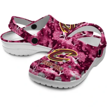 personalized cleveland cavaliers snowy hills clogs high quality