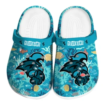 personalized coastal carolina chanticleers tropical fish ocean clogs best selling