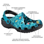 personalized coastal carolina chanticleers tropical fish ocean clogs best selling
