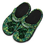 personalized coastal carolina chanticleers tropical leaves clogs best selling