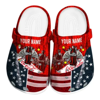 personalized coca cola american pride red blue clogs best selling hey clogs