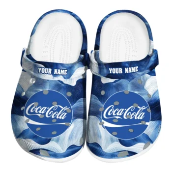 personalized coca cola blue wave blue white clogs best selling hey clogs