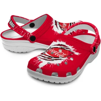 personalized coca cola claws red white clogs high quality hey clogs