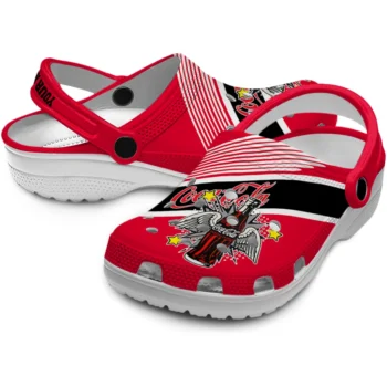 personalized coca cola soda wings red black clogs high quality hey clogs