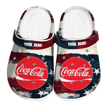 personalized coca cola usa stripes red white clogs best selling hey clogs