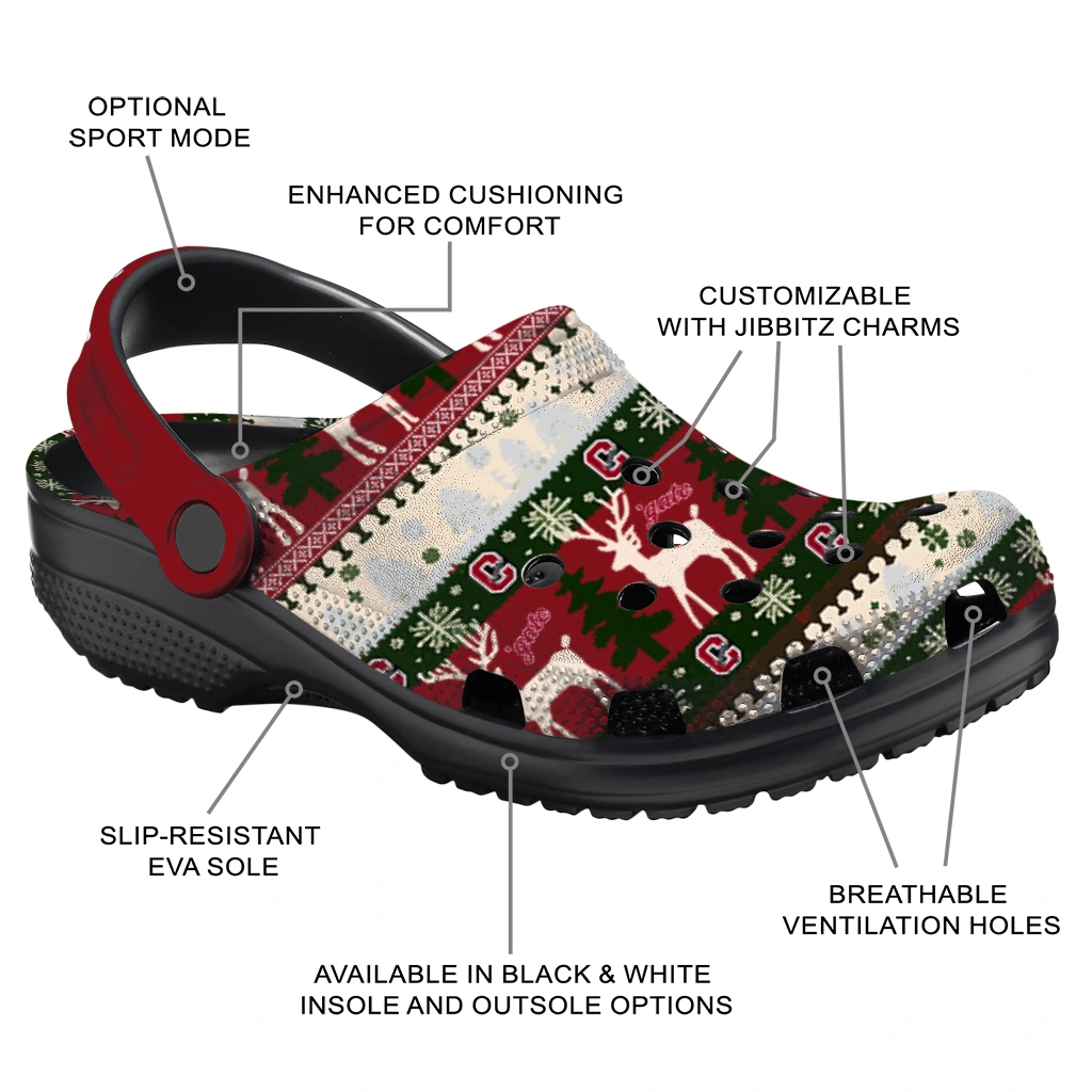 personalized colgate raiders christmas motif clogs new arrival personalized colgate raiders christmas motif clogs new arrival
