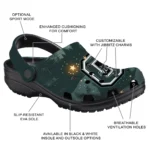 personalized colgate raiders deer nightscape clogs best selling
