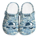 personalized colorado avalanche sea swirls clogs best selling