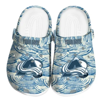 personalized colorado avalanche sea swirls clogs best selling