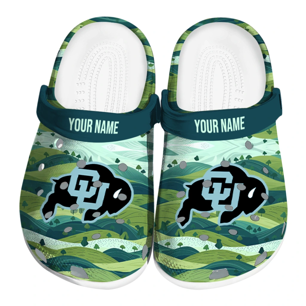 personalized colorado buffaloes hills illustration clogs best selling personalized colorado buffaloes hills illustration clogs best selling