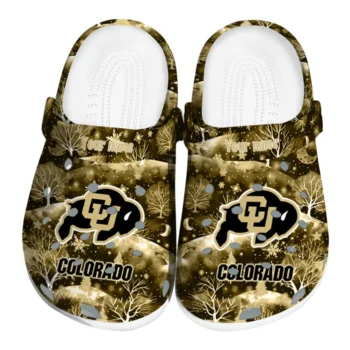 personalized colorado buffaloes snowy hills clogs best selling