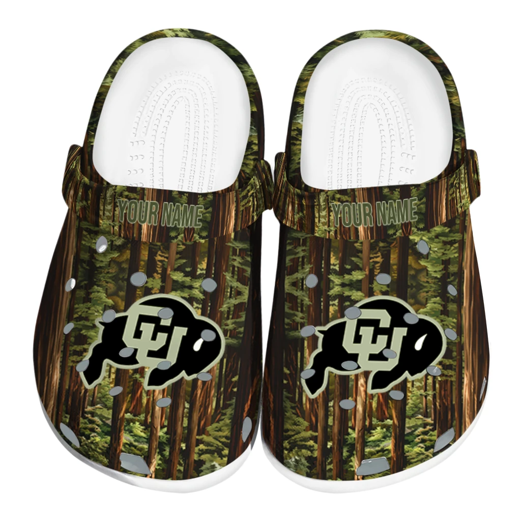 personalized colorado buffaloes woods forest designs clogs best selling personalized colorado buffaloes woods forest designs clogs best selling