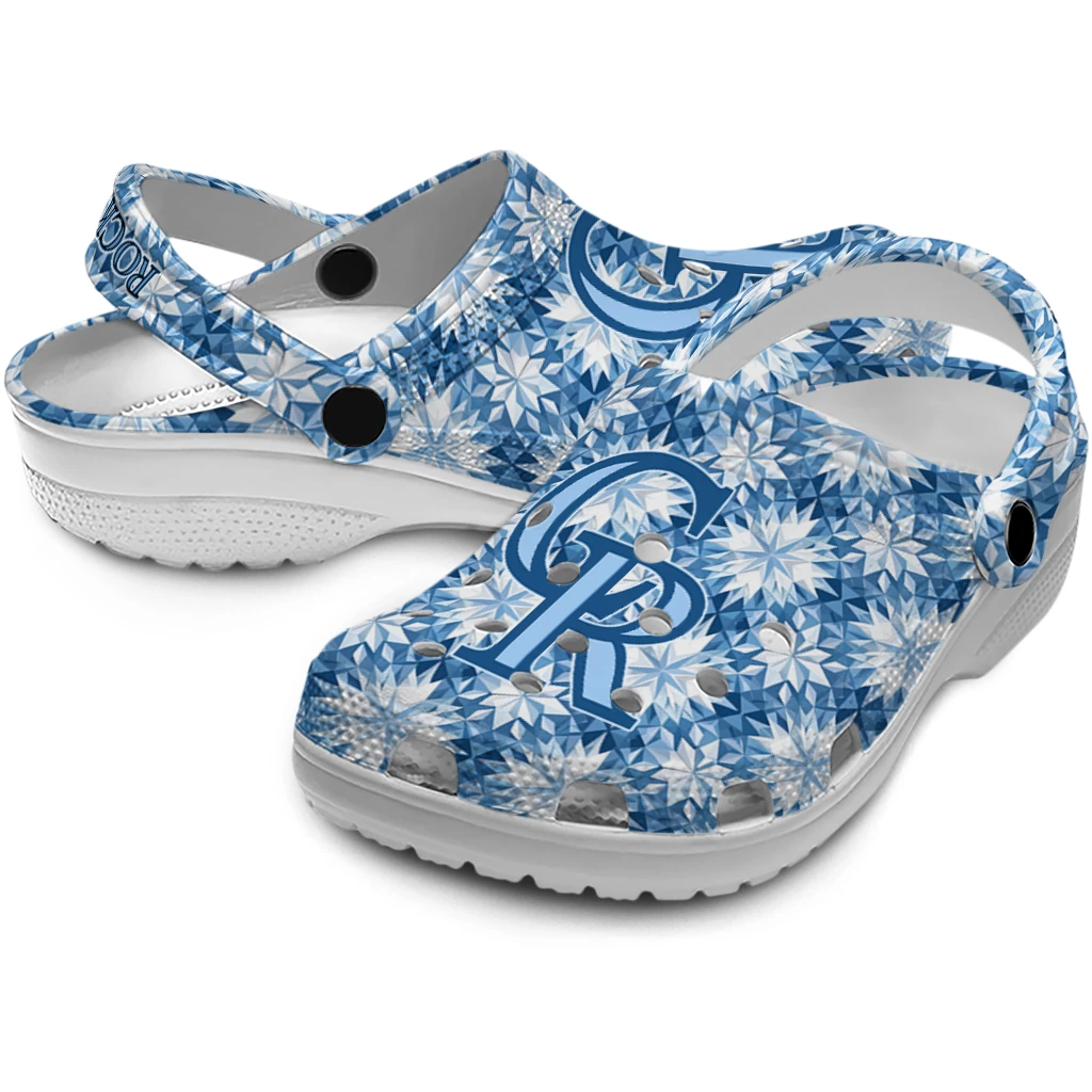 personalized colorado rockies snowflake mosaic clogs high quality personalized colorado rockies snowflake mosaic clogs high quality