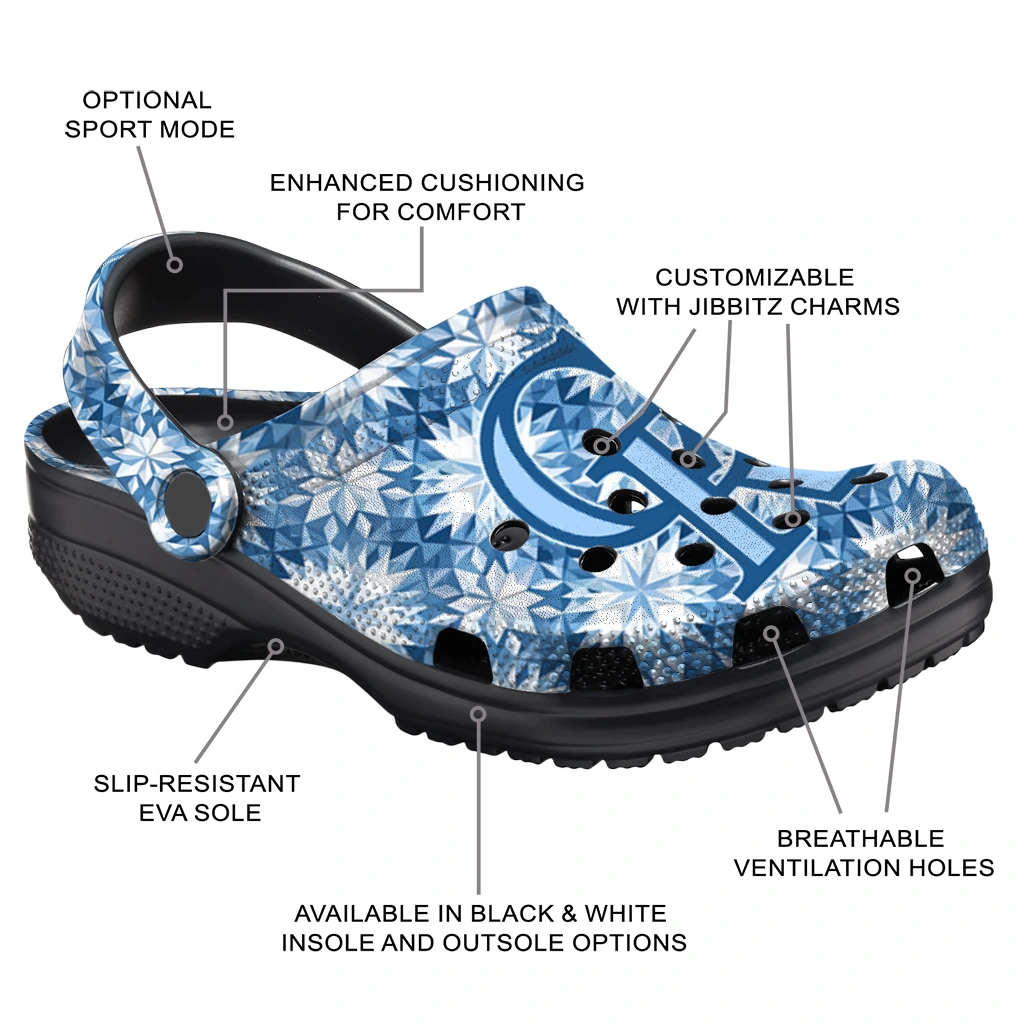 personalized colorado rockies snowflake mosaic clogs new arrival personalized colorado rockies snowflake mosaic clogs new arrival