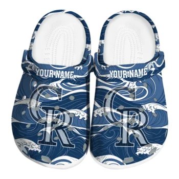 personalized colorado rockies wave flow clogs best selling