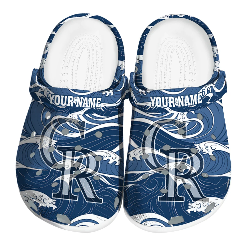 personalized colorado rockies wave flow clogs best selling personalized colorado rockies wave flow clogs best selling