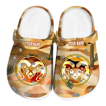 personalized colorado state rams desert layers clogs best selling