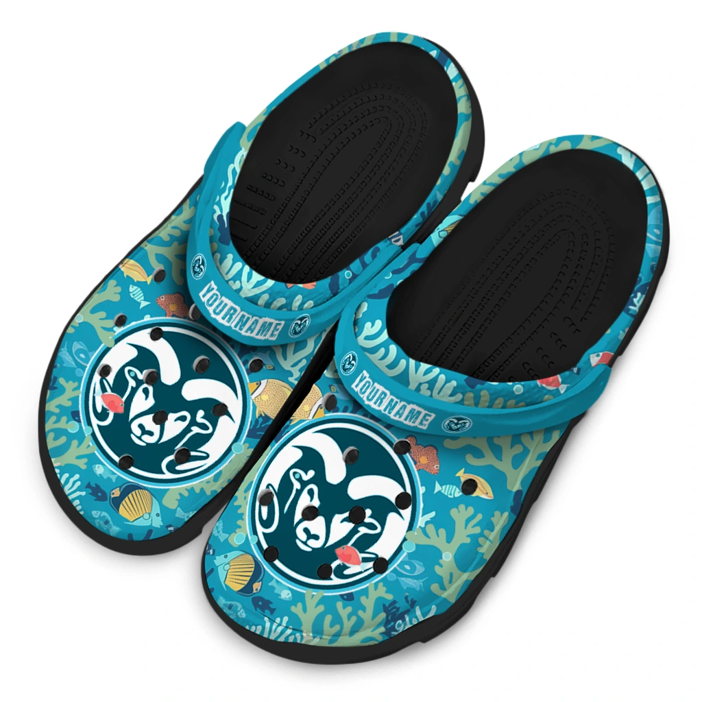 personalized colorado state rams tropical fish ocean clogs latest model personalized colorado state rams tropical fish ocean clogs latest model