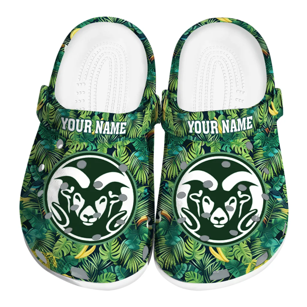 personalized colorado state rams tropical leaves clogs best selling personalized colorado state rams tropical leaves clogs best selling