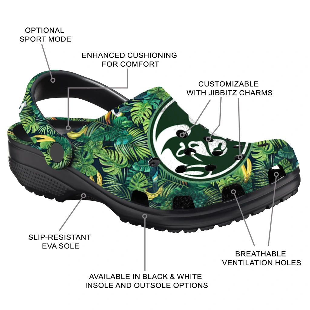 personalized colorado state rams tropical leaves clogs new arrival personalized colorado state rams tropical leaves clogs new arrival