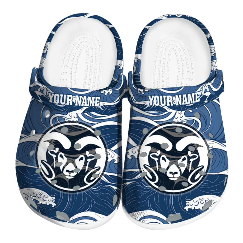personalized colorado state rams wave flow clogs best selling personalized colorado state rams wave flow clogs best selling