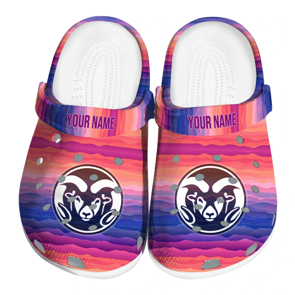 personalized colorado state rams wavy stripes clogs best selling personalized colorado state rams wavy stripes clogs best selling