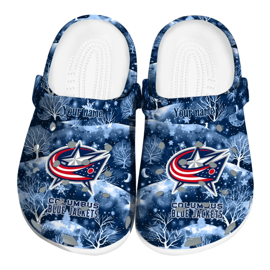 personalized columbus blue jackets snowy hills clogs best selling personalized columbus blue jackets snowy hills clogs best selling