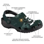 personalized creighton bluejays deer nightscape clogs best selling