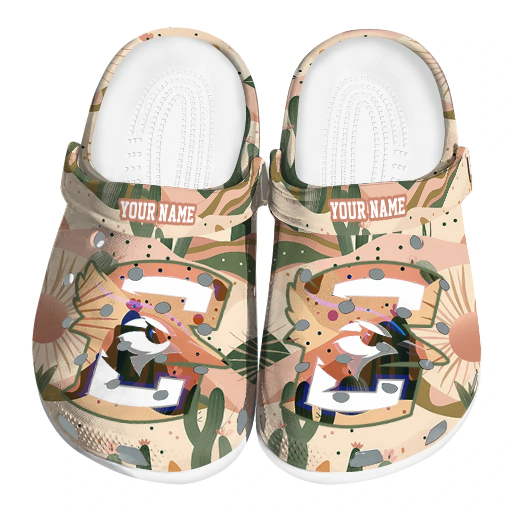 personalized creighton bluejays desert cactus pattern clogs best selling personalized creighton bluejays desert cactus pattern clogs best selling