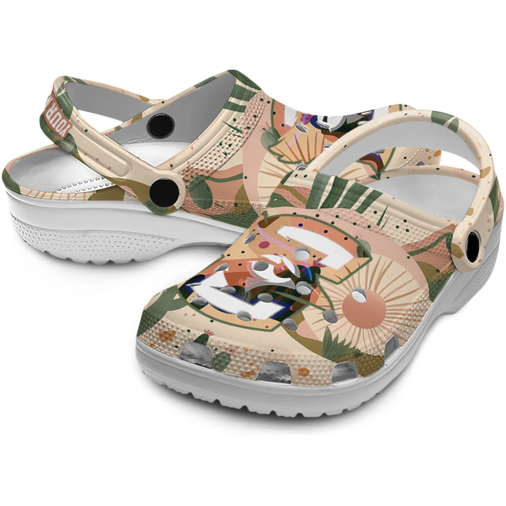 personalized creighton bluejays desert cactus pattern clogs high quality personalized creighton bluejays desert cactus pattern clogs high quality