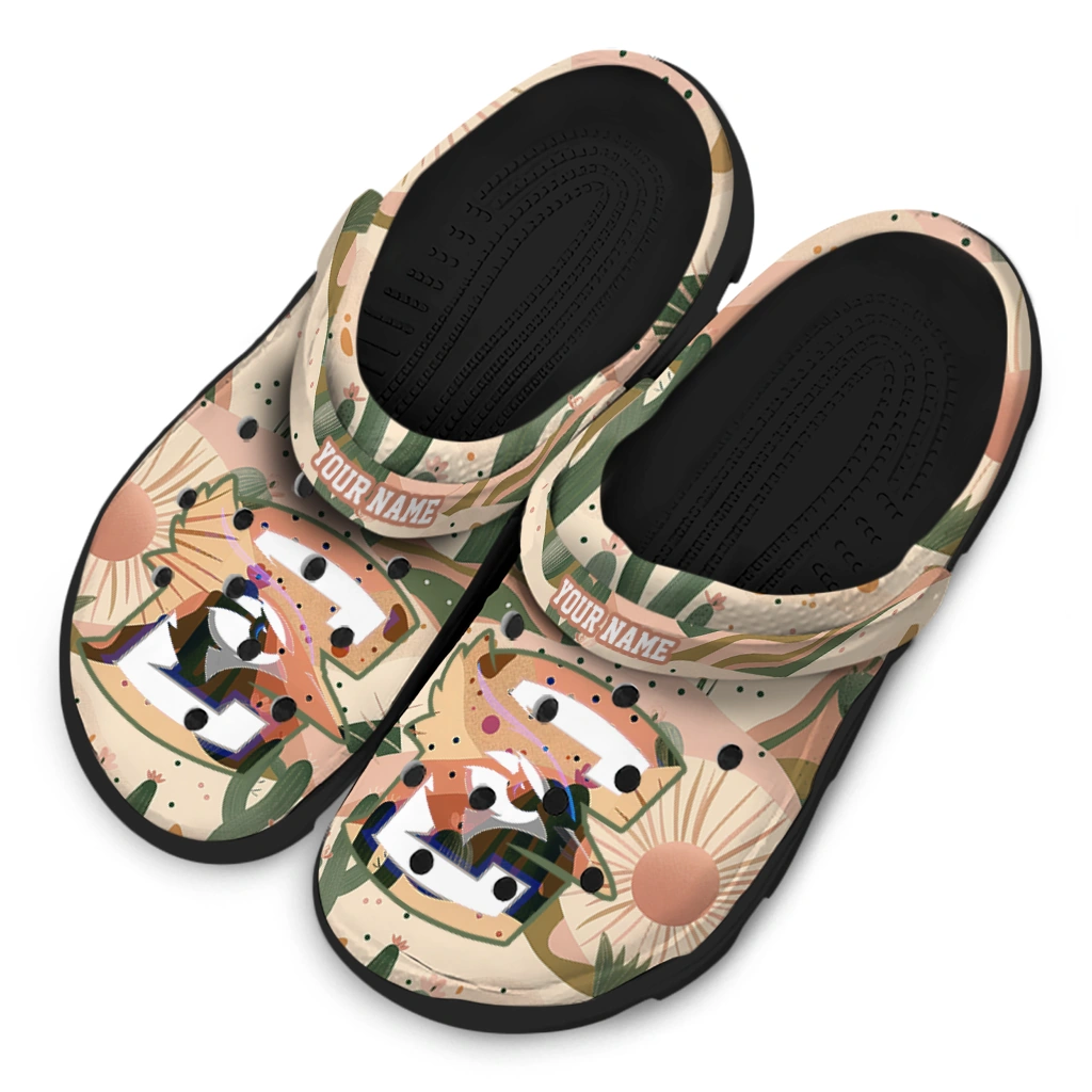 personalized creighton bluejays desert cactus pattern clogs latest model personalized creighton bluejays desert cactus pattern clogs latest model