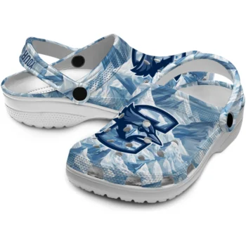 personalized creighton bluejays mountain artwork clogs high quality