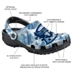 personalized creighton bluejays mountain artwork clogs best selling