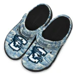 personalized creighton bluejays sea swirls clogs best selling