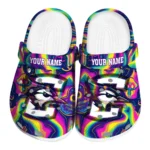 personalized creighton bluejays swirling mushrooms clogs best selling