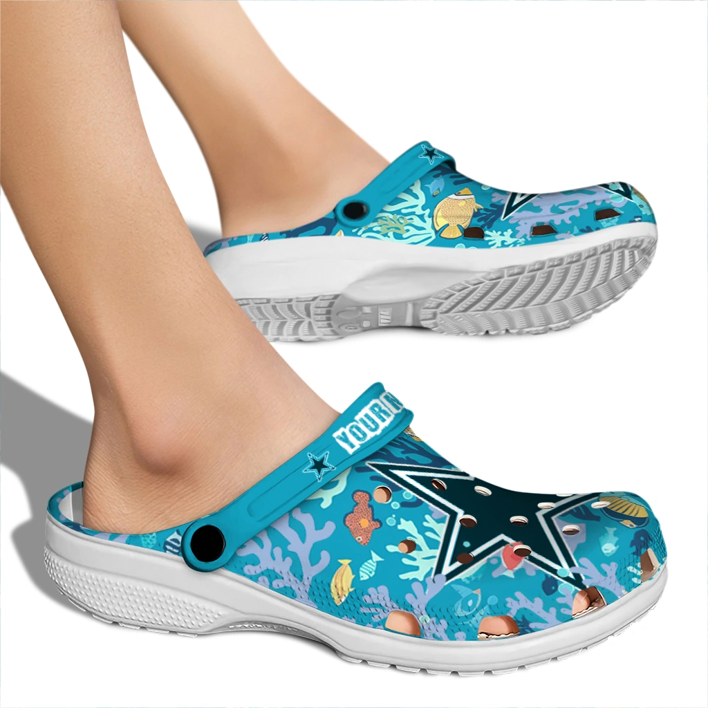 personalized dallas cowboys tropical fish ocean clogs fashion forward personalized dallas cowboys tropical fish ocean clogs fashion forward