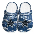 personalized dallas cowboys wave flow clogs best selling