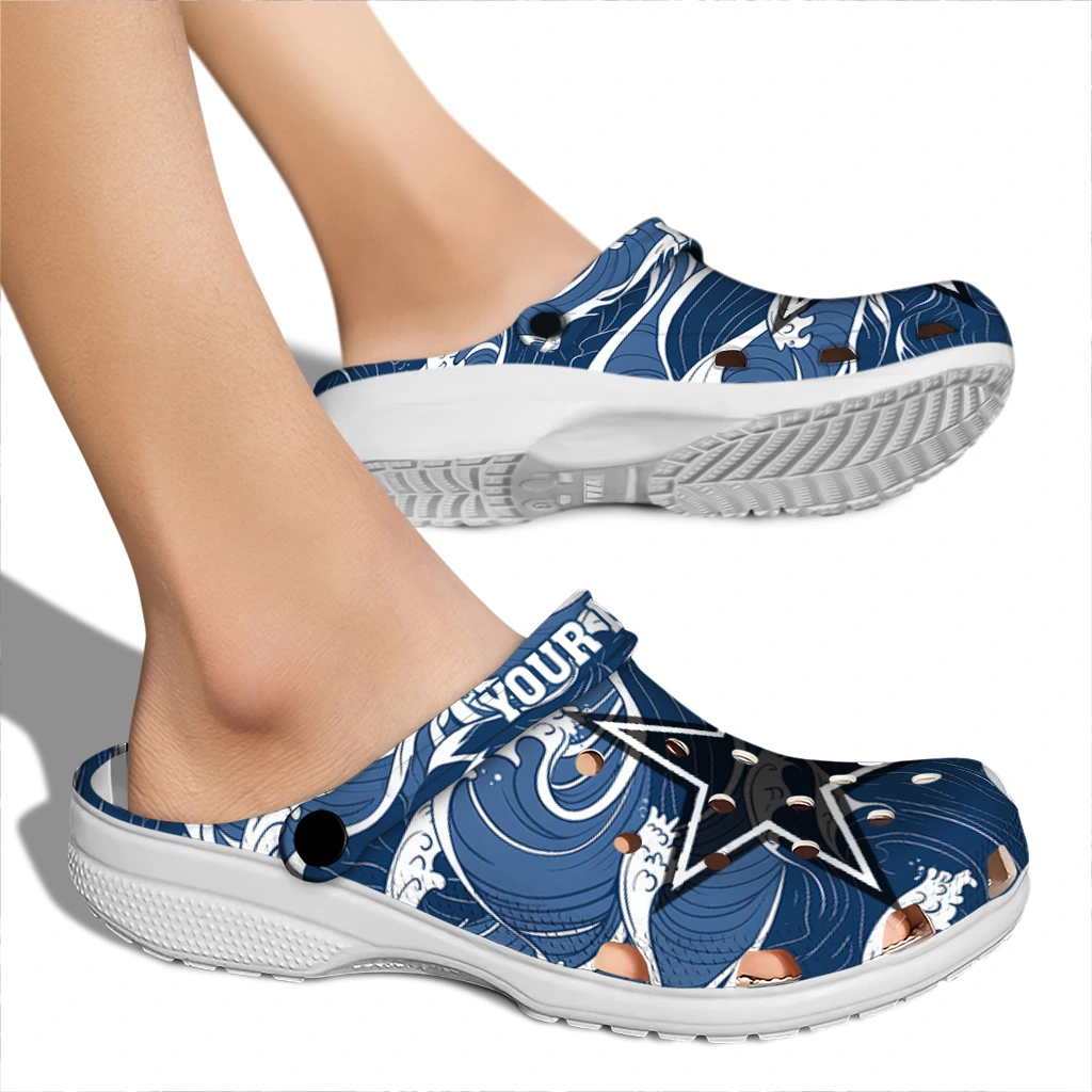 personalized dallas cowboys wave flow clogs fashion forward personalized dallas cowboys wave flow clogs fashion forward