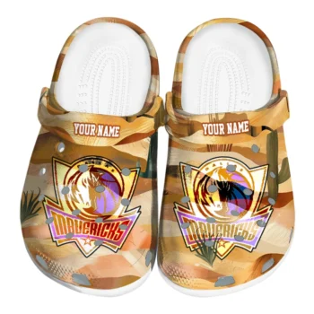 personalized dallas mavericks desert layers clogs best selling